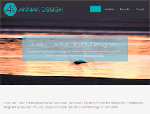 Tablet Screenshot of annakdesign.com